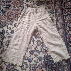 notPERFECTLINEN Beige 100% Linen Puglia Pants